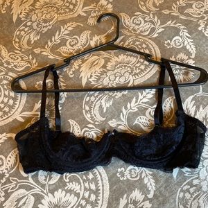Fredrick’s of Hollywood Half Cup Black Lace Bra